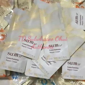Gói sample kem dưỡng Su:m37 LosecSumma Repair Cream 1ml tái tạo phục hồi đẩy lùi lão hóa da Sum 37