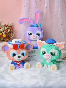 Blok Binaan 星黛露积木益智玩具 Stella Lou Building Block 儿童益智拼装小颗粒玩具卡通模型摆件 Micro Bricks Block Toy Figure Kids