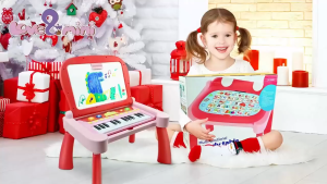 Đồ chơi giáo dục cho bé Bàn Học Nhạc Giáo Dục 3 in 1 - Xanh Lá – BAOLI 2006B#G bé 3 tuổi đa năng: bàn học đàn nhạc bàn chơi. Starbini