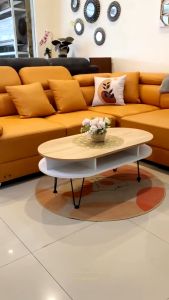 Meja Kopi Minimalis 2in1: Meja Ruang Tamu & Sofa