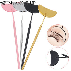 1pcs Eyelash Extension Inspect Mirror Moon Shaped Detachable Stainless Steel Lash Lifting Magnify Makeup Mirror Beauty Tools