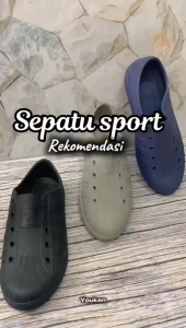 Youken Hoki 128 Sepatu Karet Sneakers Slip On Pria Wanita Ringan Anti Air | M-L-XL