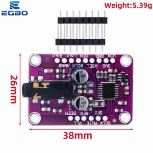 Mô-đun Giải Mã Âm Thanh Nổi UDA1334A I2S DAC Cho Arduino 3.3V-5V SMD Ứng Dụng Mạch Tích Hợp Máy Tính