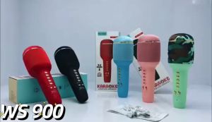 Mic Bluetooth Karaoke WSTER WS900 Macaron Microphone Karaoke Mikrofon Original Wireless Bluetooth Mic Genggam
