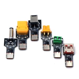 XT30 XT60 PD3.1 Bộ Sạc Nhanh Type-C Decoy USB DC Kích Hoạt Điện Áp DC 5V-20V Có Thể Điều Chỉnh Nguồn Điện Sạc Cho Pin Drone RC