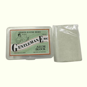 บล็อกอะลูมิเนียม 3.7 ออนซ์ ในกล่องพลาสติก สำหรับเดินทาง ใช้หลังโกนหนวด บรรเทาอาการระคายเคือง บล็อกอะลูมิเนียมธรรมชาติ ปราศจากอะลูมิเนียม ใช้เป็นผลิตภัณฑ์ระงับกลิ่นกาย