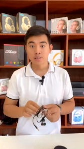 Tai nghe có dây siêu bass TWS âm thanh vòm Hifi tích hợp micro và nút điều khiển âm lượng giắc cắm chuẩn 3.5mm