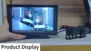 JISUIDA 7-Inch Rear View Monitor Kit LED Backup Camera 12-24V for Buses Trucks RVs Pickups Parking Assistant Easy Installation