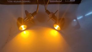 Bộ 2 xi nhan pat carbon chopper siêu nhỏ siêu sáng dùng xe máy Yamaha XSR155 PG1 GD110