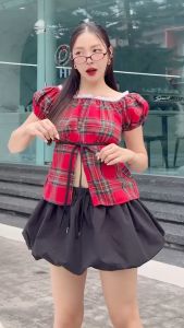 แขนตุ๊กตาตัวยาว ทรงผ่าหน้าคอเหลี่ยมขอบลูกไม้ ผ้าคอตตอนทอหนา สม๊อคหลัง ทรงสวยมากค่าาา Cookie Bear