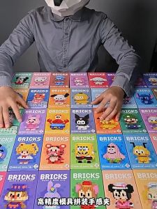 60 สไตล์ บล็อคตัวต่อ รูปการ์ตูนสัตว์น่ารัก 3 มิติ สีแบบสุ่ม ของเล่นสําหรับเด็ก