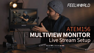 SEETEC ATEM156 15.6 Inch Live Streaming Broadcast Director Monitor 4 Groups HDMI Input Output ATEM Mini