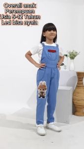overall anak anak perempuan variasi labubu 3d