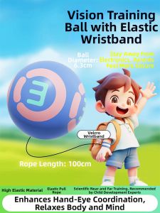 Vision Training Elastic Ball for Hand Eye Coordination