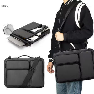 MORNA Laptop Bag Notebook Shoulder Bag For Macbook Air Pro Waterproof 13 14 15.6 16 Inch Computer Sleeve Pouch Handbag For Student Business
