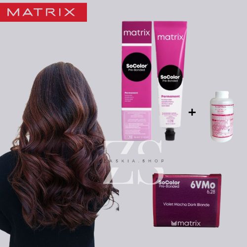 Matrix SoColor Beauty 6MV Dunkelblond Mocha Violett Haarfarbe, 90 Ml – Professioneller Farbton Mit Violett-Unterton