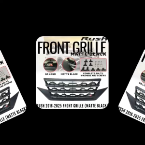 OCAS RUSH 2018-2025 GRILL MATTE BLACK (GR LOGO) (12447)