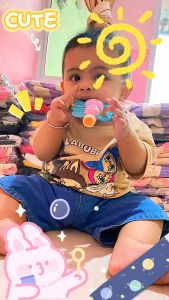 VIRAL-SETELAN BAJU ANAK DAN JUNIOR PEREMPUAN KEKINIAN  MOTIF KUROMI & LABUBU USIA 1-11 TAHUN TAHUN