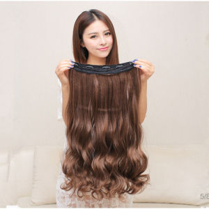 <INLIFE>Women Long Hair Wig Heat Resistant black Brown curls Hair Cosplay Wig Newest-High Quality