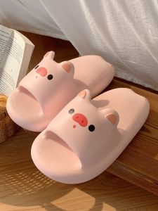 Creative Student Cute Little Pig Home Slippers Anti-Slip Comfortable Versatile Summer Indoor Slippers Cartoon Style EVA Material