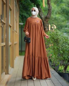 HAIRA Dress Gamis Terbaru Lady airflow By Dlovera - Nazra.Sha