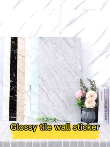 100PCS 3D Marble Design Tiles for ROOM Wallpaper Self-Adhesive Imitation Tile Wall Sticker Waterproof Moisture-Proof 30*30CM