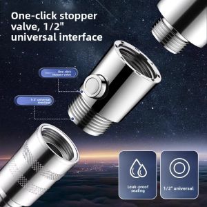 UBT | Handheld Pressure Regulating Shower Head One Touch Water Stop