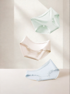 THREEGUN | Seamless Antibacterial Cotton Triangle Panties
