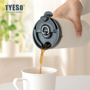 TYESO/SearchPean French Press CoffeeMug Press Tumbler Bottle Cooler Vacuum Insulated Coffee Cup Stainless Steel BPA Free Outdoor