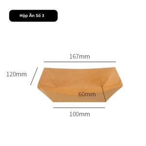 Khay Đựng Thức Ăn Giấy Kraft Nhỏ Dùng Một Lần Chống Dầu Mỡ Kiểu Thuyền Dùng Cho Tiệc Đồ Ăn Nhẹ Đám Cưới Đính Hôn Sinh Nhật Giáng Sinh