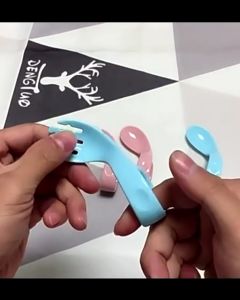 ช้อนส้อม (ขายล้างสต๊อก) ฝึกหัดทานข้าวสำหรับเด็ก ปลายช้อนงอไม่กระแทกปาก จับง่ายปลอดภัย A0130