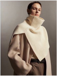 HUOLISI | Warm Womens Irregular High Neck Thick Knit Infinity Scarf