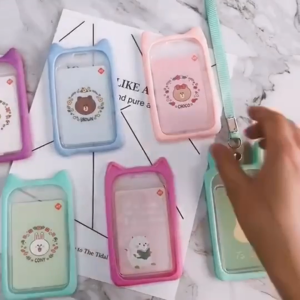 MD-C324 Name Tag ID Card Holder Gantungan Kartu Nama Atau Panitia Motif Kartun / Tali ID Card Nama