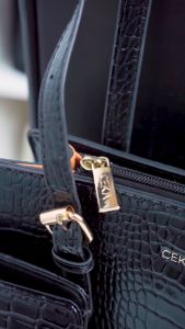 [FREE BOX] CEKA PRO Tas Wanita Fara Gift Set 2 In 1 Kulit Croco Resleting Kekinian Import Mewah