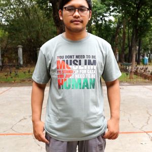 Desain Kaos Keren - Kaos Islami Palestina Dont Need To Be Muslim Bahan Combed 20s Lembut dan Nyaman Standar Distro