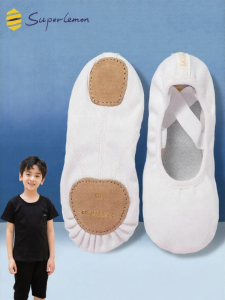 superlemon | Practice Soft Bottom Ballet And Chinese Dance Shoes For Boys White
