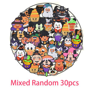 Mesuca | 24-100pcs Mesuca Cartoon Halloween Series PVC Shoe Charms Accessories DIY Detachable Fashion PVC Shoe Decorations Party Gifts