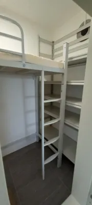 Loft bed customize with shelf /mattress customize /bomb shelter loft bed /helper loft bed
