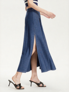 Vero Moda | Summer A-Line High Slit Pleated Skirt