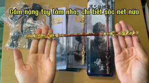 [Tặng kệ đỡ] mô hình gậy như ý Black Myth Wukong bằng kim loại Tôn Ngộ Không trưng bày cực chất