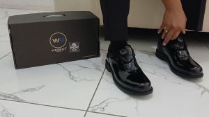 Sepatu PDH Tali Putar Webest TNI Polri Kilap Kulit PDH Webest