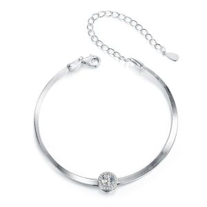 5CT Moissanite 925 เงินสเตอร์ลิงประณีตงูสาย บรรจุครูประชาชน MSB011 สำหรับผู้หญิง ผู้ชาย ผู้หญิงผู้ชาย