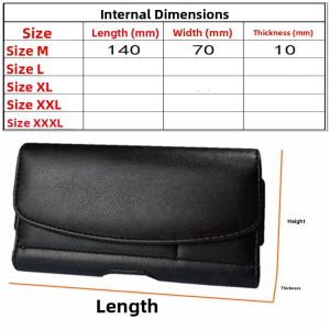 Genuine Leather Belted Waist Bag for Men Mobile Phone Holder Hanging Waist Pouch Business OL Style Magnetic Closure Pure Color