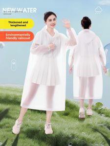 Non-Disposable Raincoat Long Adult and Children Whole Body Thickening Mens and Womens Rain Pants Shoe Cover Portable Outdoor Hiking Cycling