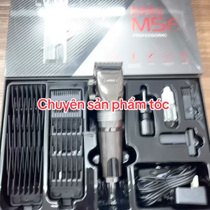 Madeshow Tông đơ cắt tóc M5F cao cấp - Máy cắt tóc chuyên nghiệp với lưỡi titanium sắc bén & pin 3200mAh 45h liên tục