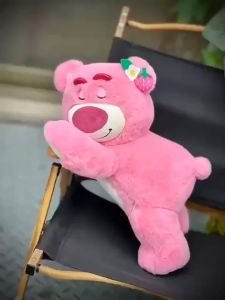 ตุ๊กตาหมีสตรอเบอร์รี่กอดหมอนตุ๊กตานอนหลับ ตุ๊กตาหมีพ่อ ของขวัญวันเกิด