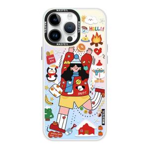 MASFEIL | Chúc mừng đầu tiên cho iPhone18Promax Case 16 Giá đỡ băng từ Apple 17Pro Cover 15 cô gái ip13pm12 Bao gồm tất cả