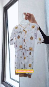 Paket 18pcs Setelan Baju Bayi Celana Bayi Baru Lahir Gift Set Baby Seri COKELAT POKA ZPH21