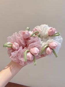 Elastic Harmless-to-Hair Flower Hair Accessory