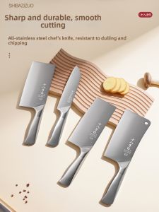 SHI BA ZI ZUO | Multipurpose Kitchen Knife Set Stainless Steel